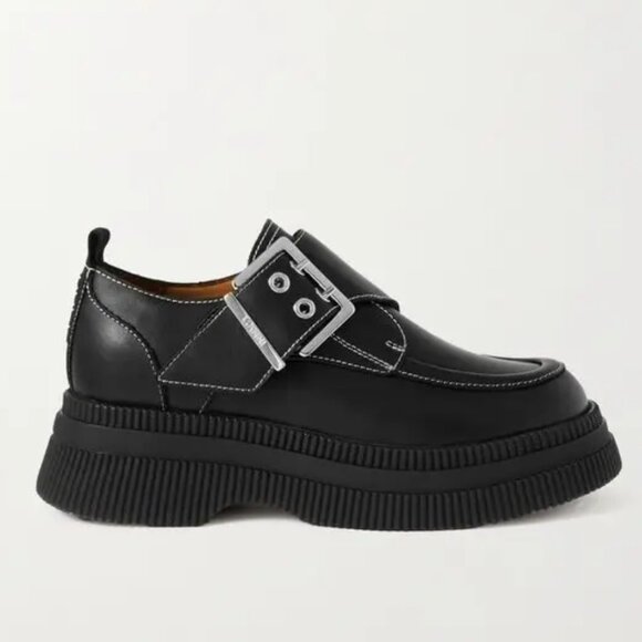 Ganni Platform Buckle Loafer 